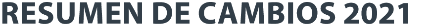 resumen de cambios 2021